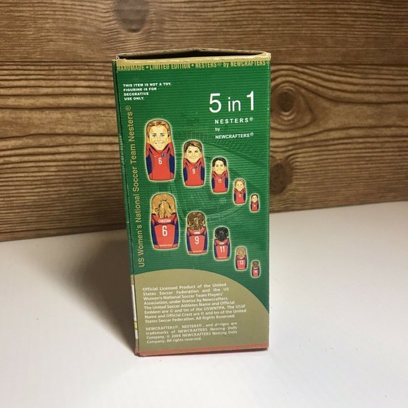 Newcrafters Nesting Dolls World Cup Soccer Womens - Picture 2 of 6